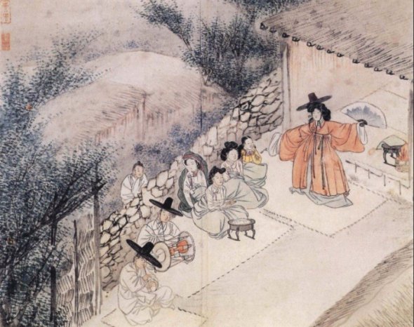 Hình ảnh người phụ nữ thời hậu kỳ Joseon qua tranh phong tục của Shin Yun Bok