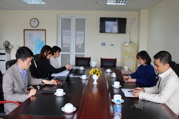 Viện Nghiên cứu Đông Bắc Á làm việc với Cơ quan Hợp tác Quốc tế Nhật Bản (JICA)